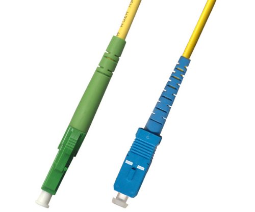 1M Singlemode Simplex Fiber Optic Cable (9/125) - LC/APC to SC/UPC ...