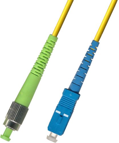 2M Singlemode SIMPLEX Fiber Optic Cable (9/125) - FC/APC to SC/UPC ...