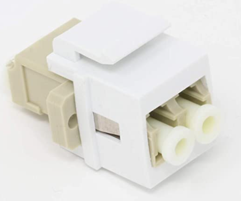 Fiber Optic Adapter - LC to LC - Multimode - Duplex - Keystone