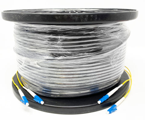 Direct Burial/Outdoor LC-LC 2-Strand Fiber Optic Cable - Singlemode (9/125) - 250M