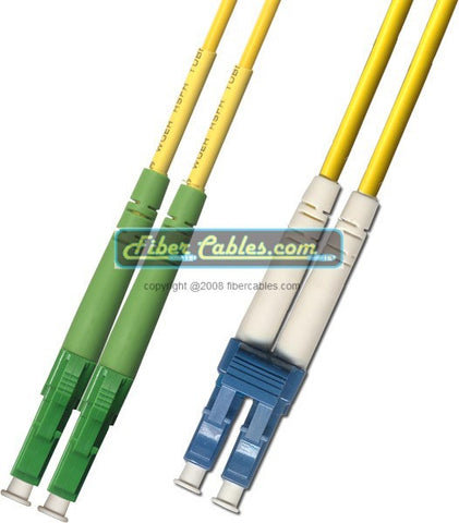 APC/UPC - Singlemode (9/125) - Duplex - Fiber Optic Cable - LC-APC to LC-UPC