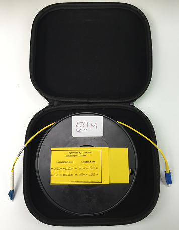 OTDR Launch Fiber SC/UPC-LC/UPC SM Simplex 50 Meter w/Hard Case