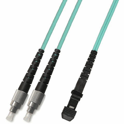 0.3m ( 1FT ) FC-MTRJ Duplex Multimode Fiber Optic Cable 50/125 10 Gigabit Riser (10GB)