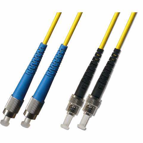 0.3m ( 1FT ) FC-ST Duplex Singlemode Fiber Optic Cable 9/125 Plenum