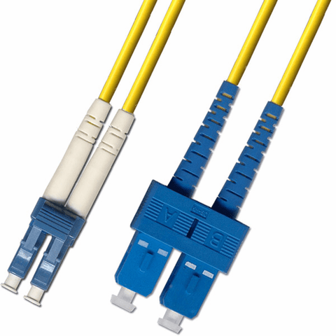 0.3m ( 1FT ) LC-SC Duplex Singlemode Fiber Optic Cable 9/125 Plenum