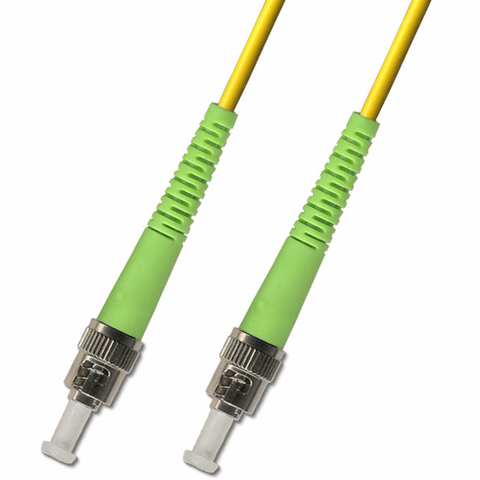 0.3M (1FT) ST APC to ST APC Simplex Singlemode Fiber Optic Cable 9/125