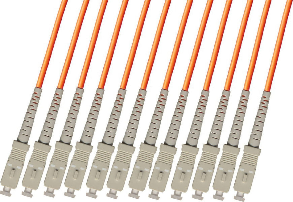 RiteAV - Direct Burial/Outdoor SC-SC 12-Strand Fiber Optic Cable - Multimode (62.5/125) - 50M