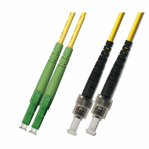 1000M LC APC to ST UPC Duplex Singlemode Fiber Optic Cable 9/125