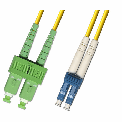 100M LC UPC to SC APC Duplex Singlemode Fiber Optic Cable 9/125