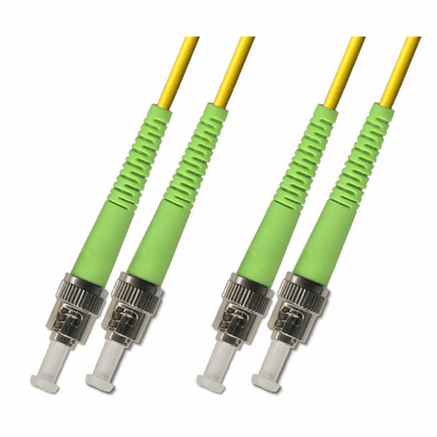 100M ST APC to ST APC Duplex Singlemode Fiber Optic Cable 9/125