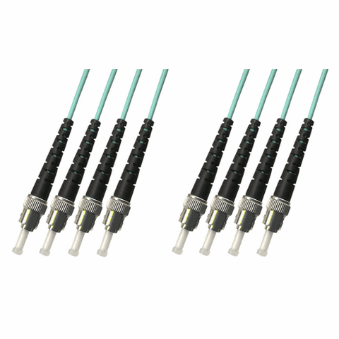 100M ST-ST Multimode Fiber Optic Cable 50/125 10 Gigabit 4 Strand (10GB)