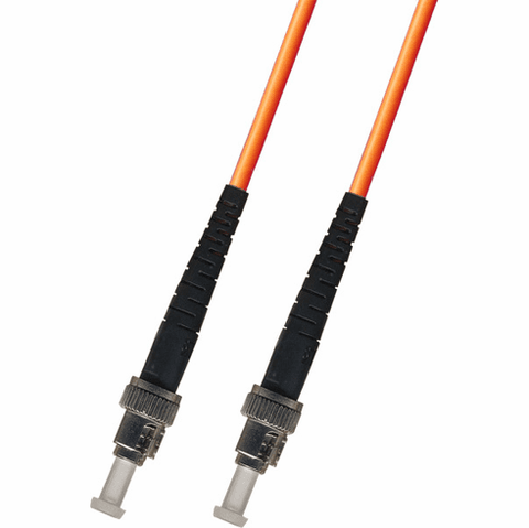 100M ST-ST Simplex Multimode Fiber Optic Cable 62.5/125 LSZH