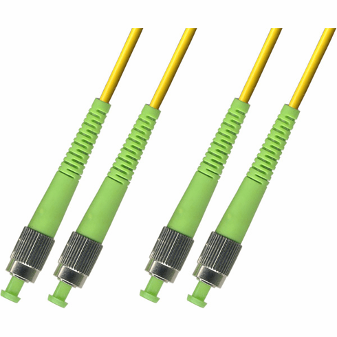 10M FC APC to FC APC Duplex Singlemode Fiber Optic Cable 9/125