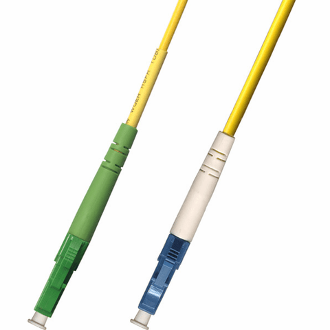 10M LC APC to LC UPC Simplex Singlemode Fiber Optic Cable 9/125