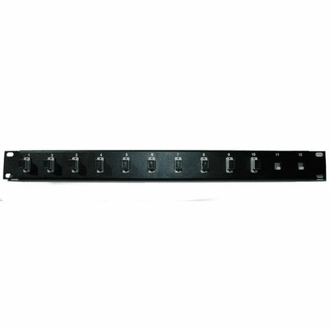 12 Port SC Fiber Patch Panel Multimode (loaded 1u) 19"