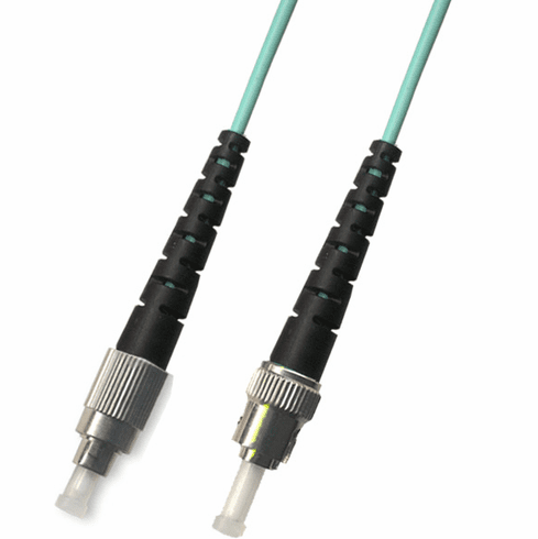 15M FC-ST Simplex Multimode Fiber Optic Cable 50/125 10 Gigabit Armored (10GB)