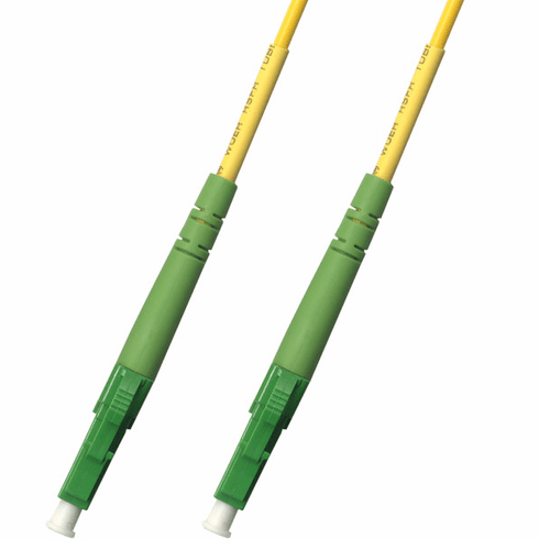 15M LC APC to LC APC Simplex Singlemode Fiber Optic Cable 9/125