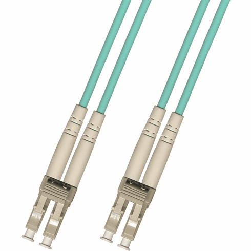 15M LC-LC Duplex Multimode Fiber Optic Cable 50/125 10 Gigabit Armored (10GB)