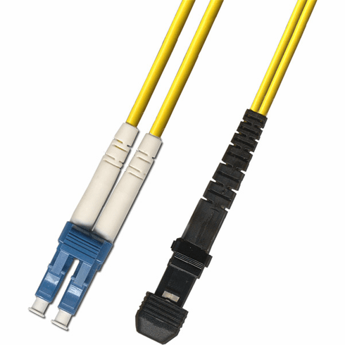 15M LC-MTRJ Duplex Singlemode Fiber Optic Cable 9/125 Plenum