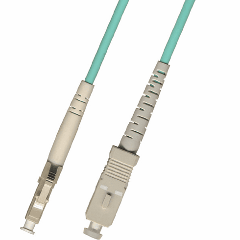 15M LC-SC Simplex Multimode Fiber Optic Cable 50/125 10 Gigabit Riser (10GB)