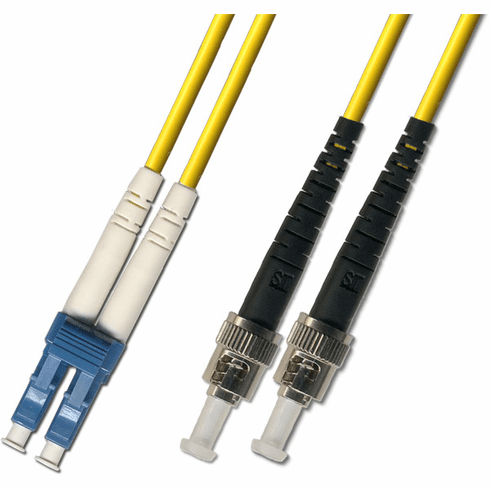 15M LC-ST Duplex Singlemode Fiber Optic Cable 9/125 LSZH