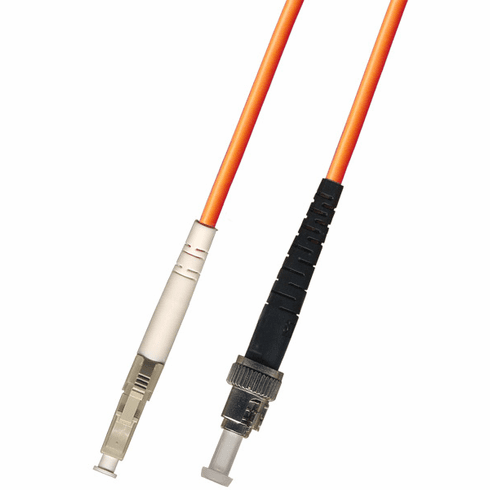 15M LC-ST Simplex Multimode Fiber Optic Cable 50/125 Riser