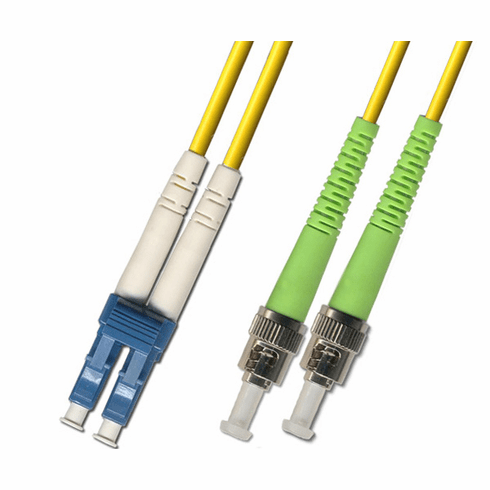 15M LC UPC to ST APC Duplex Singlemode Fiber Optic Cable 9/125