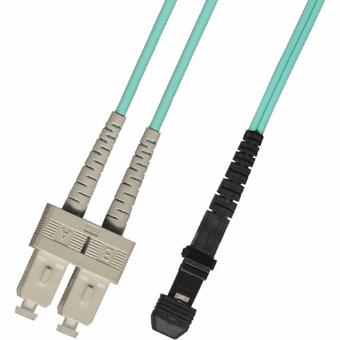 15M SC-MTRJ Duplex Multimode Fiber Optic Cable 50/125 10 Gigabit LSZH (10GB)