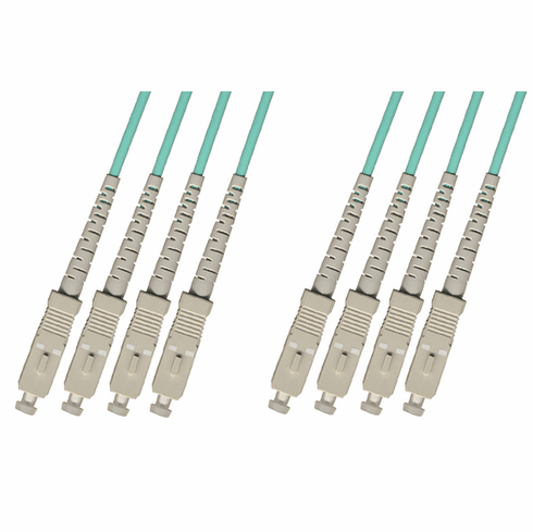 15M SC-SC Multimode Fiber Optic Cable 50/125 10 Gigabit 4 Strand (10GB)