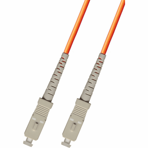 15M SC-SC Simplex Multimode Fiber Optic Cable 62.5/125 Plenum