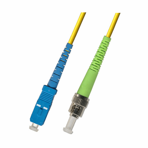 15M SC UPC to ST APC Simplex Singlemode Fiber Optic Cable 9/125