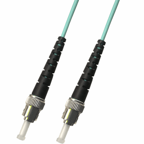 15M ST-ST Simplex Multimode Fiber Optic Cable 50/125 10 Gigabit LSZH (10GB)