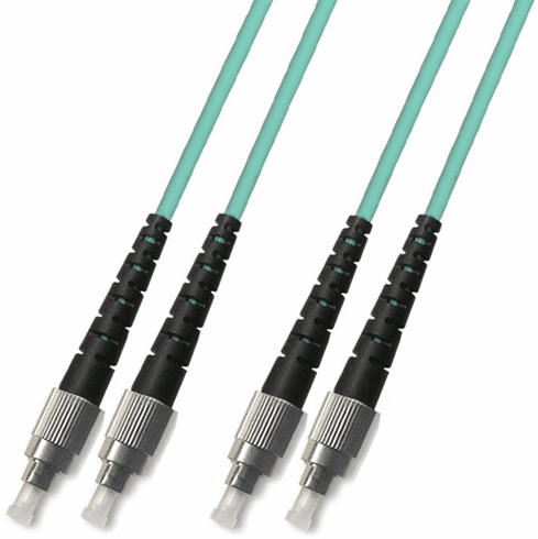 1M FC-FC Duplex Multimode Fiber Optic Cable 50/125 10 Gigabit Riser (10GB)
