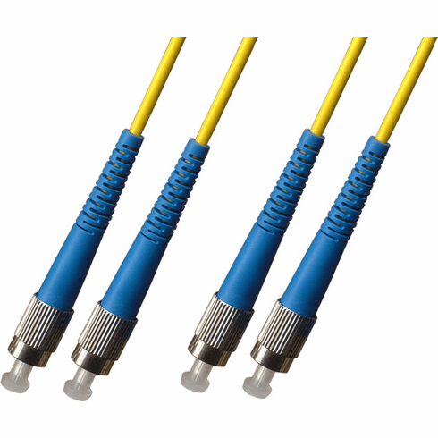 1M FC-FC Duplex Singlemode Fiber Optic Cable 9/125 Plenum