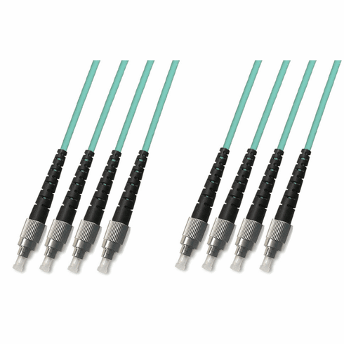 1M FC-FC Multimode Fiber Optic Cable 50/125 10 Gigabit 4 Strand (10GB)