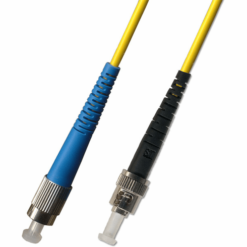 1M FC-ST Simplex Singlemode Fiber Optic Cable 9/125 Plenum