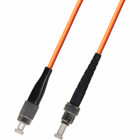 200M FC-ST Simplex Multimode Fiber Optic Cable 50/125 Plenum