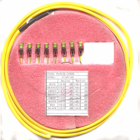 2M FC/APC x8 to PIGTAIL 0.9mm Singlemode 8 Strand Fiber Optic Pigtail Singlemode (9/125) DL