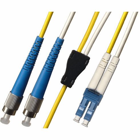 2M Singlemode Duplex Fiber Optic Cable (9/125) - FC to LC 3.0mm Armored