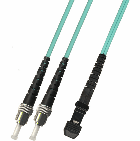 2M ST-MTRJ Duplex Multimode Fiber Optic Cable 50/125 10 Gigabit Armored (10GB)