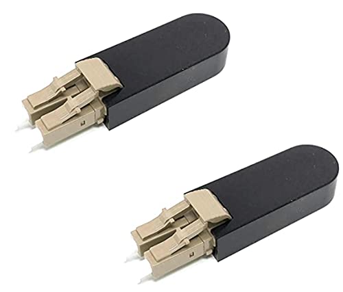 Ultra Spec Cables LC Fiber Optic Multimode 62.5/125 Loopback Adapter - 2 Pack