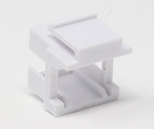 RiteAV Fiber Keystone Jack Square White SM DX Adapter