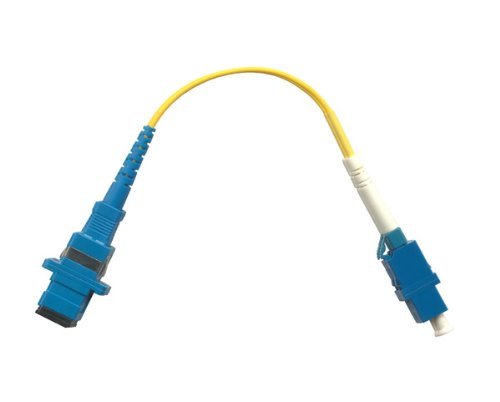 1FT LC Female SC Female Duplex Singlemode 9/125 Fiber Optic Adapter Cable F/F