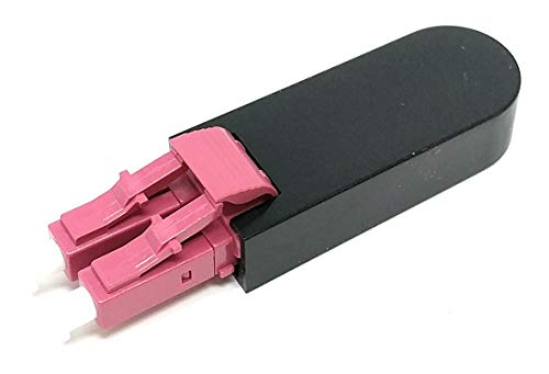 Ultra Spec Cables LC Fiber Optic 40Gb OM4 Multimode 50/125 Loopback Adapter - Magenta