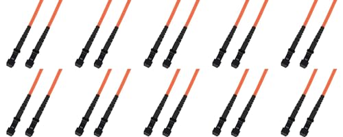 Ultra Spec Cables 20M Multimode Duplex Fiber Optic Cable (50/125) - MTRJ to MTRJ (10 Pack)