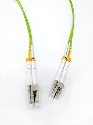 75 Meter 100Gb OM5 Multimode Duplex Fiber Optic Cable (50/125) - LC to LC - Lime Green