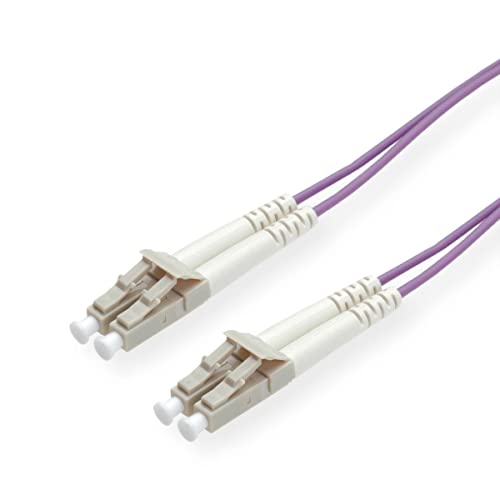 RiteAV - OM4 LC to LC 100G Violet Duplex Multimode Fiber Cable (50/125) (Purple 3M (10 feet))