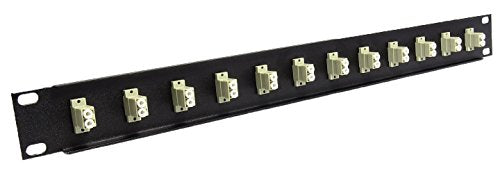 Ultra Spec Cables 12 Port LC Fiber Patch Panel Multimode (Loaded 1u) 19"