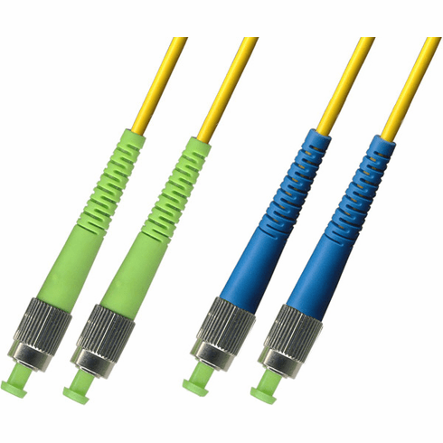 35M FC APC to FC UPC Duplex Singlemode Fiber Optic Cable 9/125