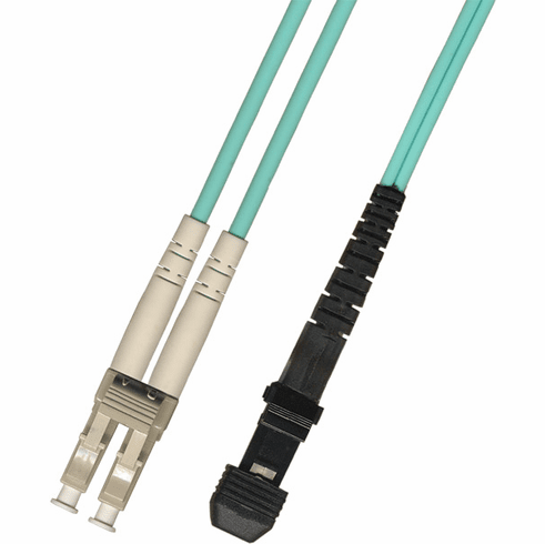 35M LC-MTRJ Duplex Multimode Fiber Optic Cable 50/125 10 Gigabit Armored (10GB)